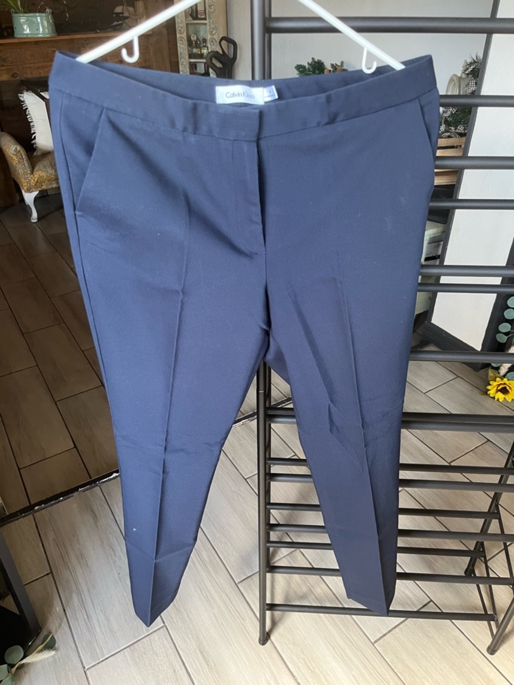 Calvin Klein Dark Navy Tailored Pants